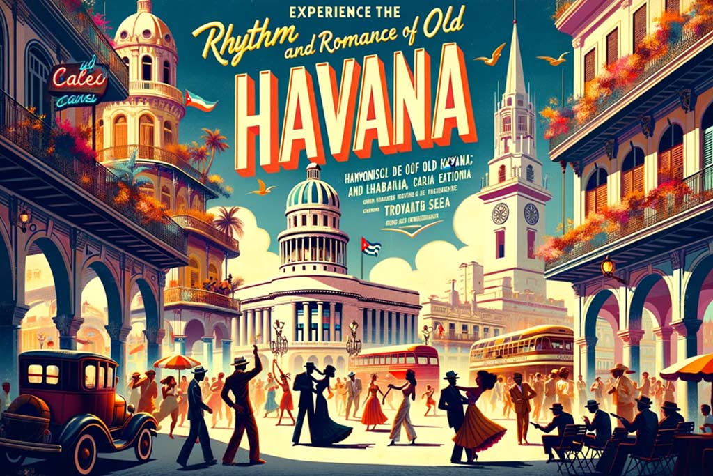 Vintage Cuba Travel Poster