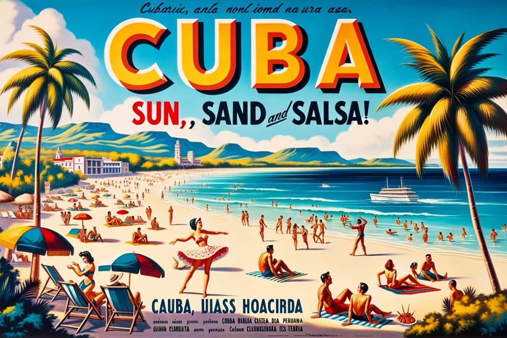 Vintage Cuba Travel Poster